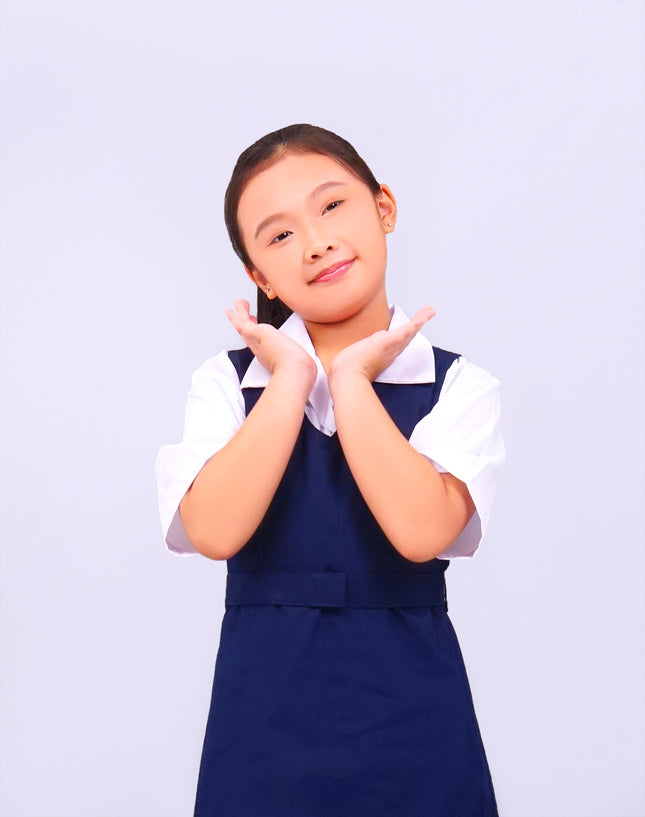 Dark Blue Primary School Pinafore