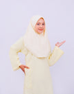 Light Yellow School Baju Kurung