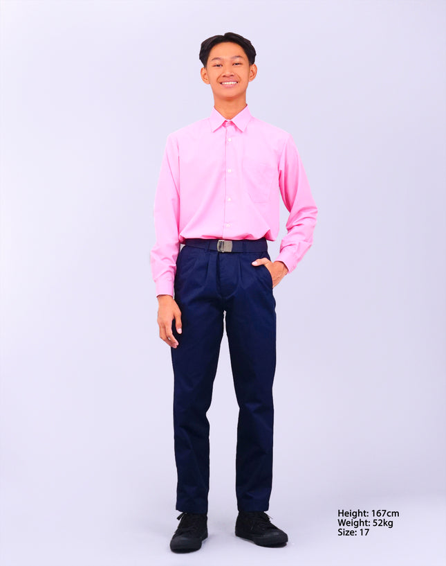 Dark Blue School Long Pants