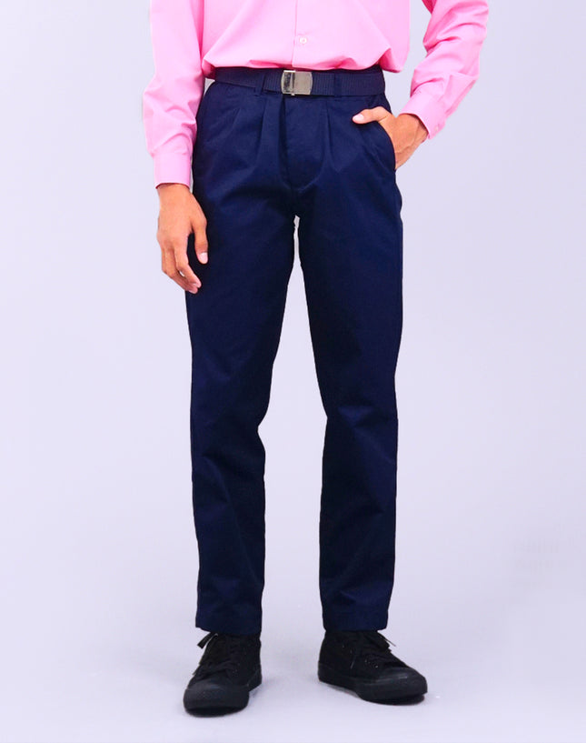 Dark Blue School Long Pants