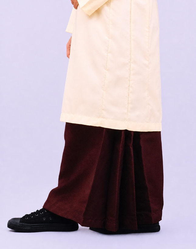 Dark Brown School Kain Kurung