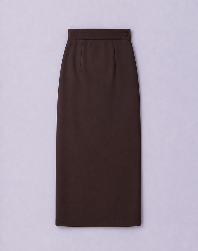 Dark Brown School Kain Kurung
