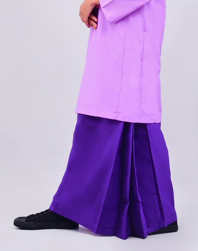 Dark Purple School Kain Kurung