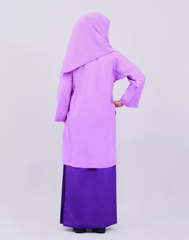 Dark Purple School Kain Kurung