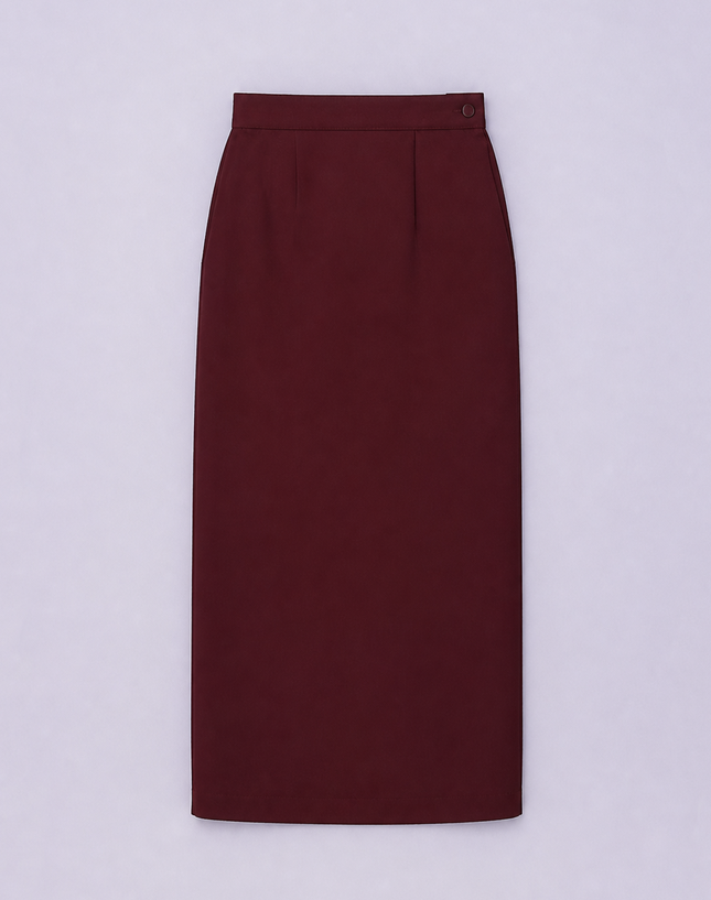 Maroon School Kain Kurung
