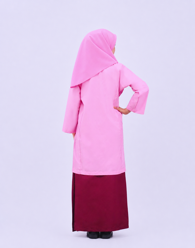 Maroon School Kain Kurung
