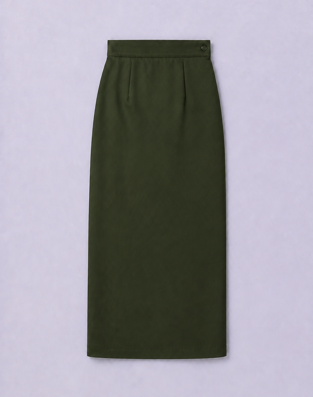 Olive Green School Kain Kurung
