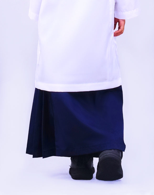 Dark Blue School Kain Kurung