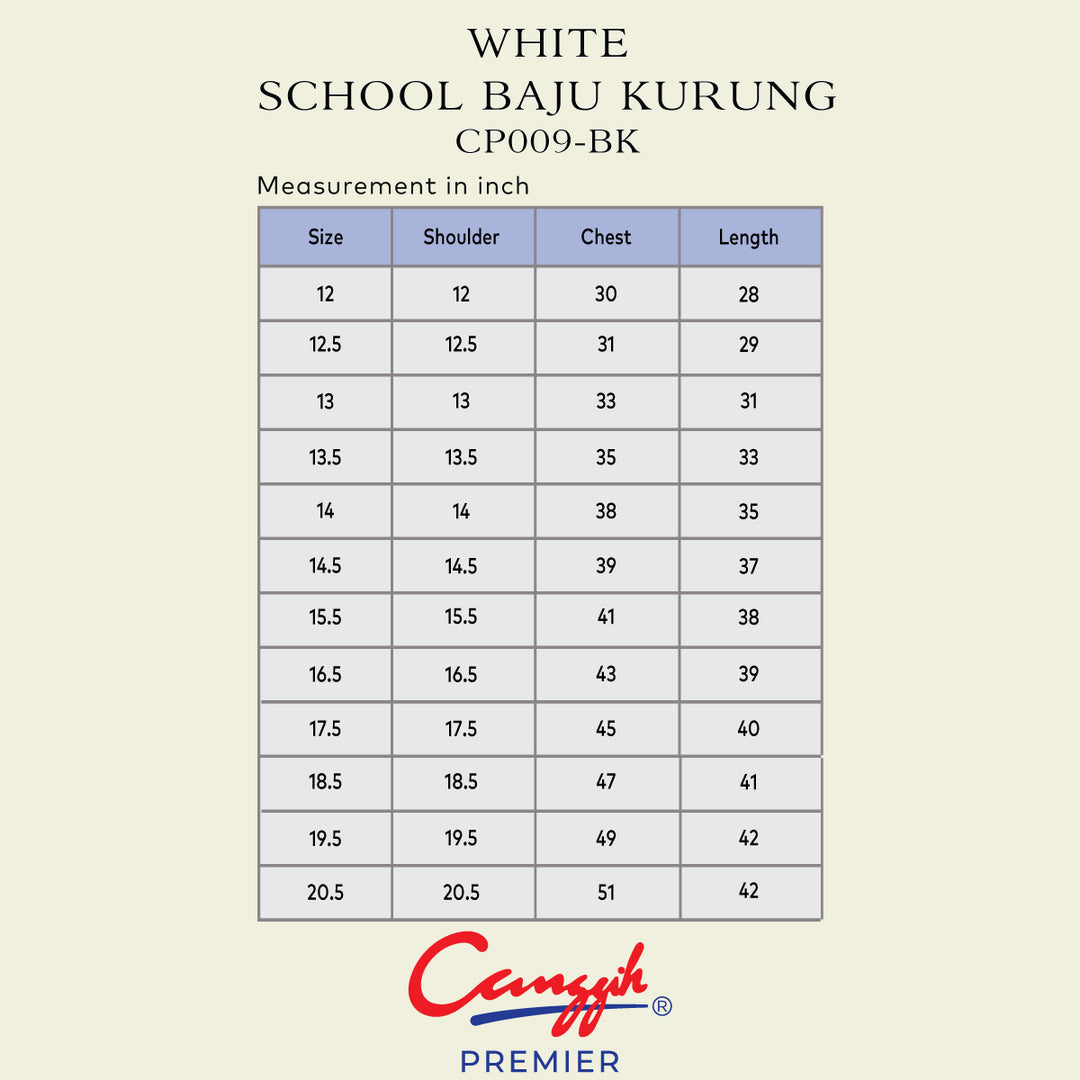 White School Baju Kurung