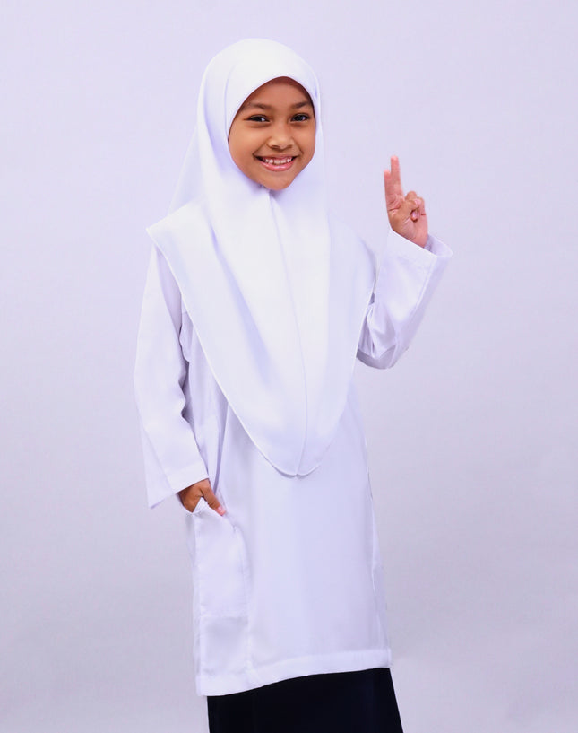 White School Baju Kurung