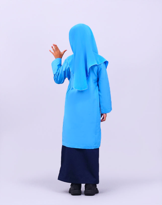 Blue School Baju Kurung