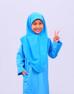 Blue School Baju Kurung
