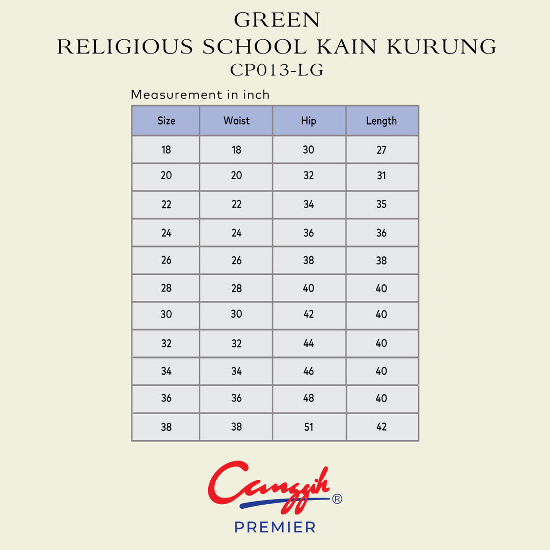 Green Religious School Kain Kurung
