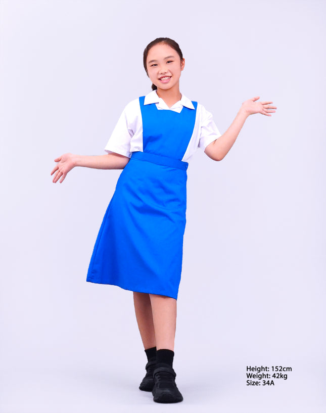 Turquoise Blue Secondary School Pinafore
