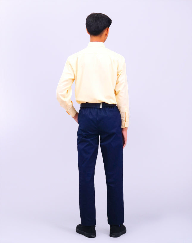 Light Brown Long Sleeve School Shirt