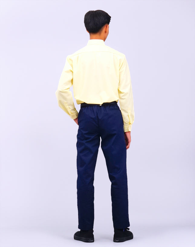 Light Yellow Long Sleeve School Shirt