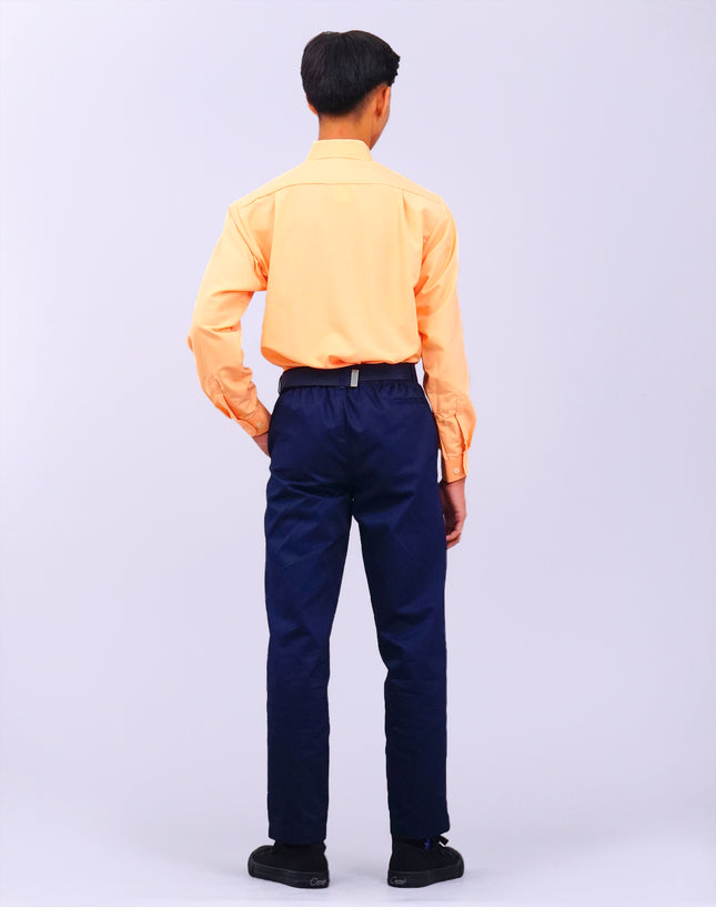 Orange Long Sleeve School Shirt
