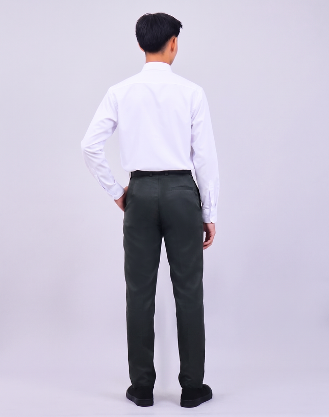 Hard Collar Long Sleeve School Shirt