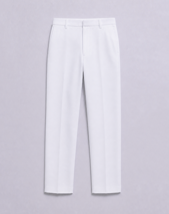 White School Long Pants