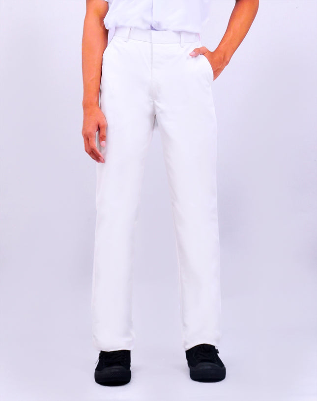 White School Long Pants