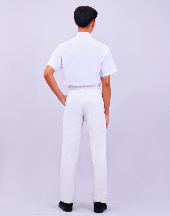 White School Long Pants