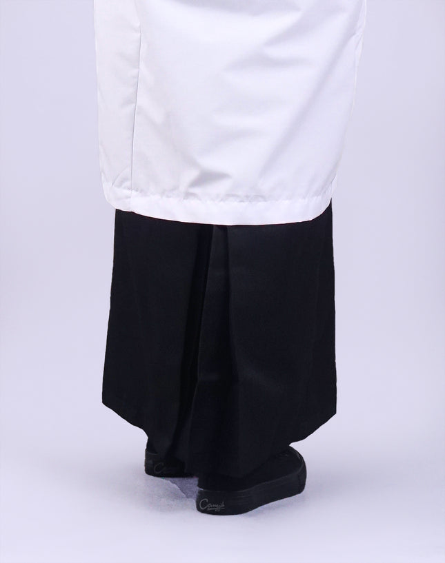 Black School Pengawas Back Pleat Kain Kurung