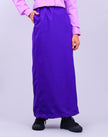 Dark Purple School Pengawas Back Pleat Kain Kurung