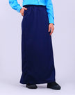Dark Blue School Pengawas Back Pleat Kain Kurung