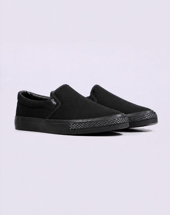 Black FlatEase Secondary School Shoes – Slip On
