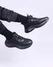 Black Lightweight Primary School Shoes – Rotating Buckle Type