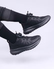 Black Ultra-Base Lightweight Primary School Shoes – Rotating Buckle