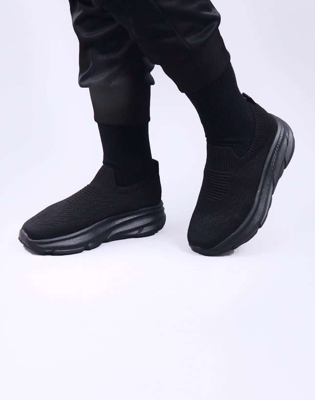 Black Primary School Shoes – One Step Slip-On