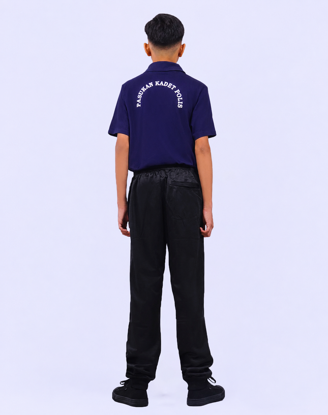 Microfiber Black Track Pants