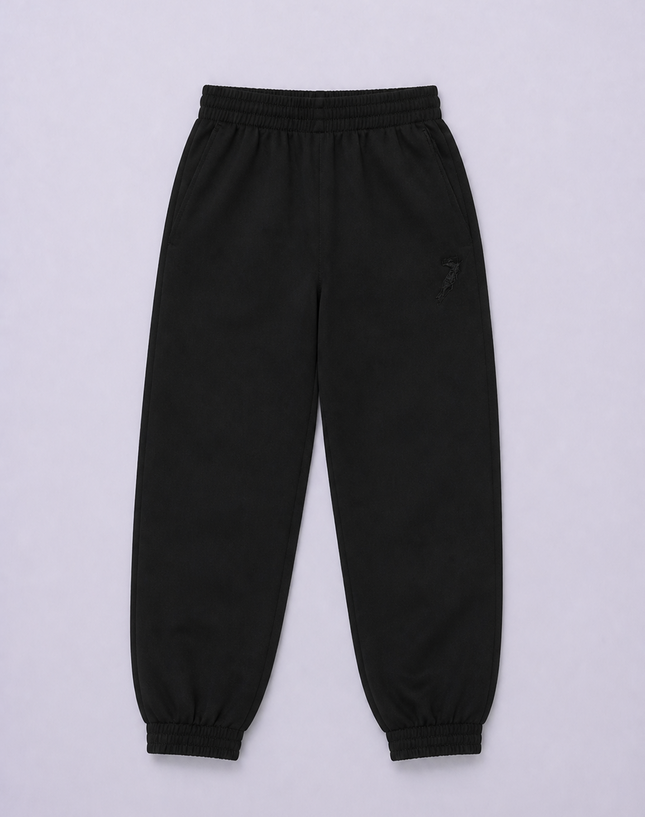Microfiber Black Track Pants