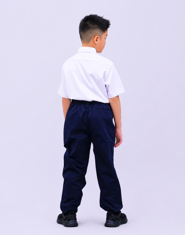 Hard Collar Short Sleeve School Shirt