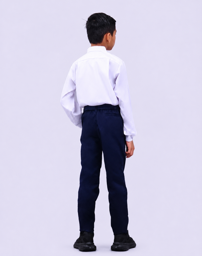 Dark Blue Garter School Long Pants