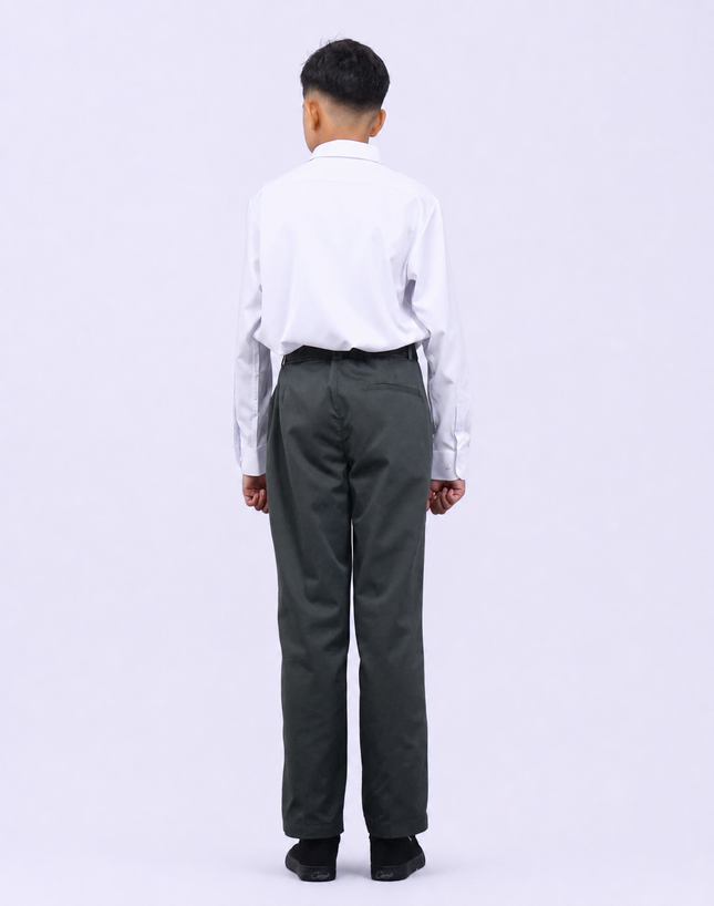 Olive Green School Long Pants