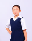 Dark Blue Girls School Pinafore