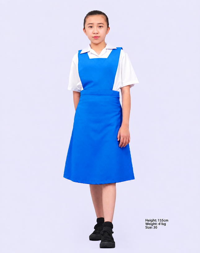 Turquoise Blue Girls School Pinafore