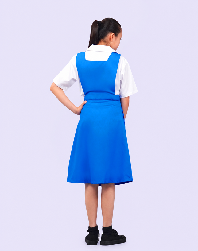Turquoise Blue Girls School Pinafore