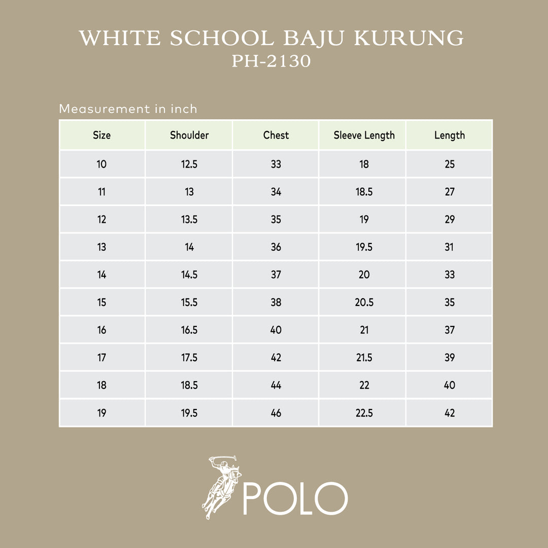 White School Baju Kurung