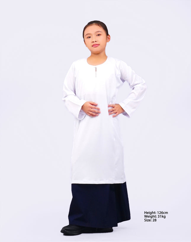 Dark Blue School Kain Kurung