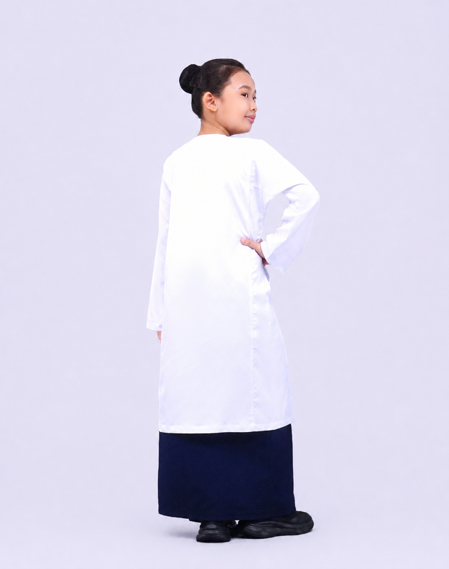 Dark Blue School Kain Kurung