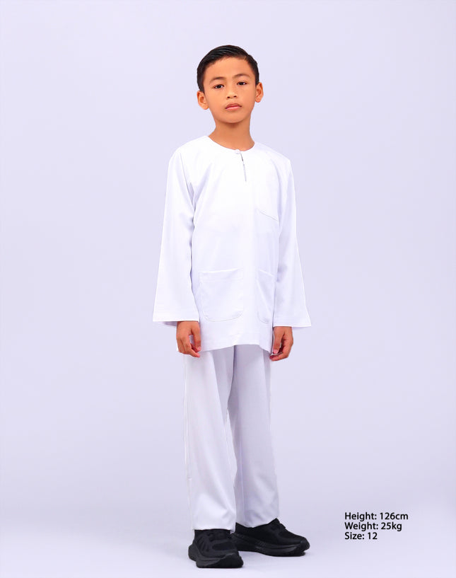 White School Baju Johor Set