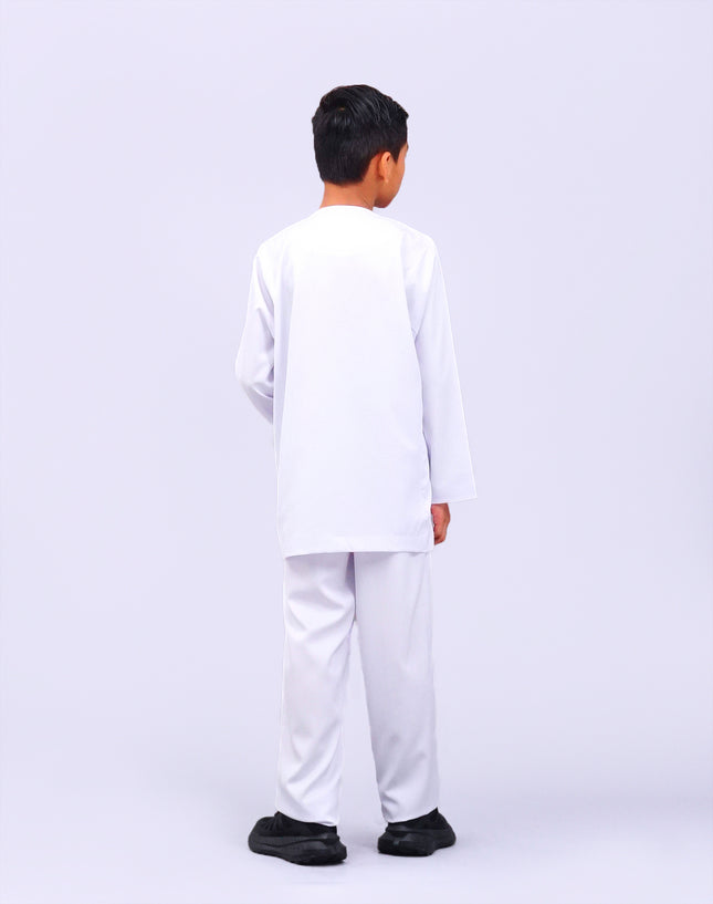 White School Baju Johor Set