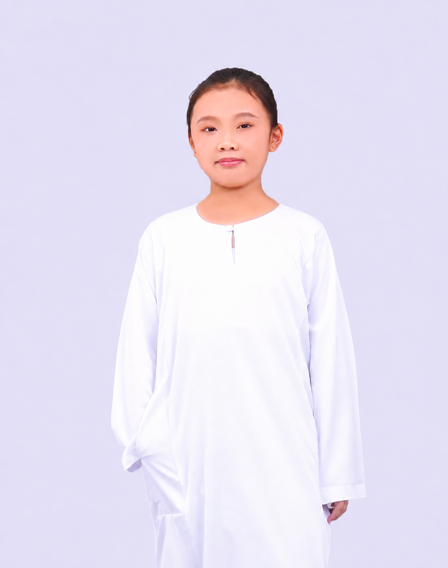 White School Baju Kurung