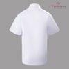 Signature Cotton Rich Short Sleeve Shirt (Hard Collar) – White Back