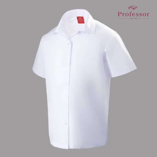 Signature Cotton Rich Short Sleeve Shirt (Girl) – White Left